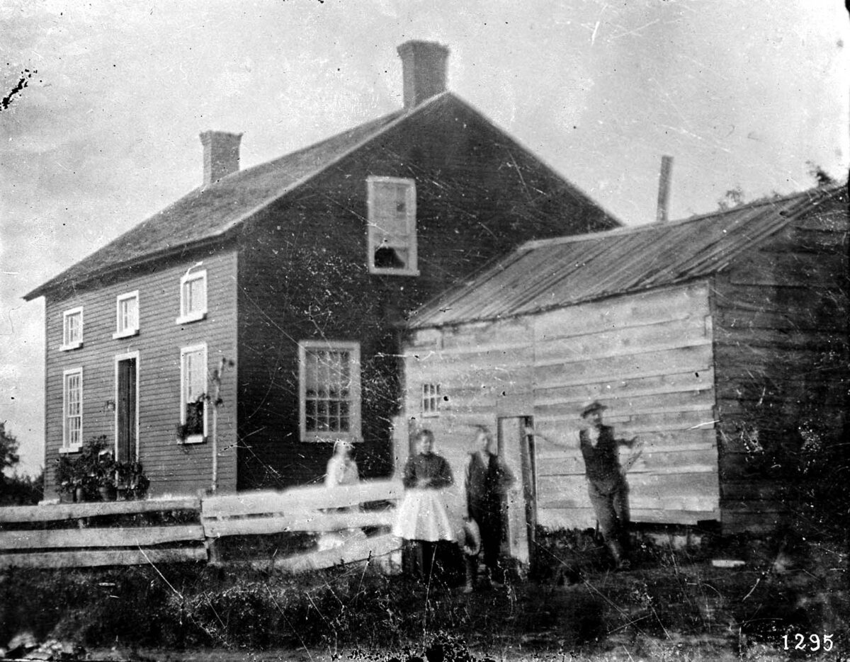 Situated in Chazy, this homestead originally belonged to Huldah and John Miner, William Miner's Aunt and Uncle. Mr. Miner grew up on this homestead after being orphaned at a young age. Years later, after Mr. Miner had established himself as a successful businessman, he returned to Chazy and bought the old homestead. Mr. Miner kept the structure intact and built up Heart's Delight Cottage around it.