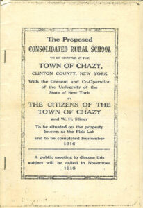 Front cover of the proposal for CCRS, published in October of 1915, written by George R. Mott